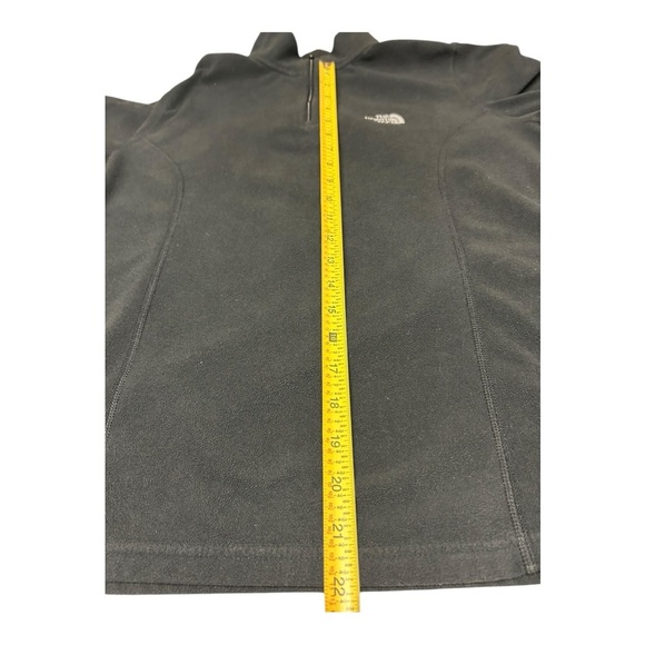 The North Face Black Quarter-Zip Fleece Pullover Women Long Sleeve size L Black - Picture 10 of 10